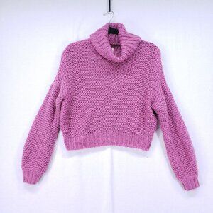 Billabong Pink Knit Turtleneck Preppy Y2K Women's Sweater Size S